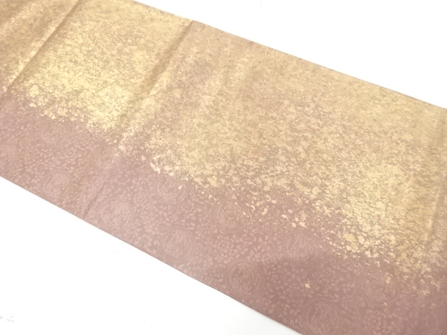 JAPANESE FUKURO OBI / WOVEN CHINESE FLOWER